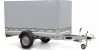 STEMA STL ALU 1300 KG 251 x 128 x 130 cm Innenh�he inkl. Plane/Spriegel grau 100km/h m�glich