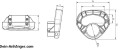 Rangiergriff f�r St�tzrad � 60 mm