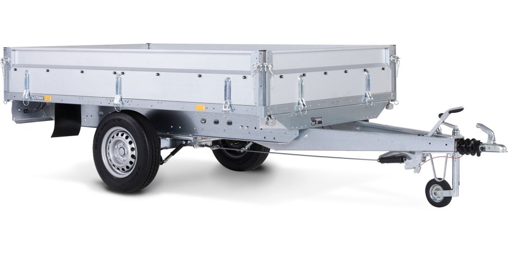 STEMA 1300KG 251x153x35cm inkl. 100km/h Hochlader